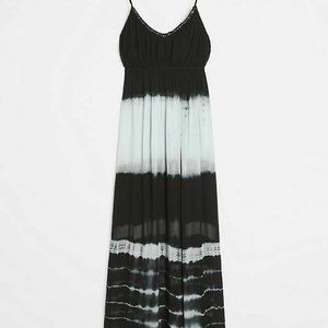 Anthropologie Aleah Tie-Dye Maxi Dress Beaded M US ITEM
